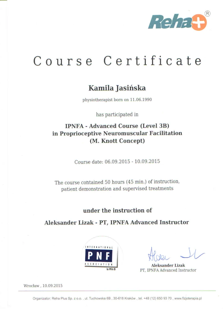 certyfikat IPNFA