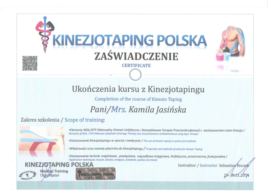 certyfikat kinezjotaping